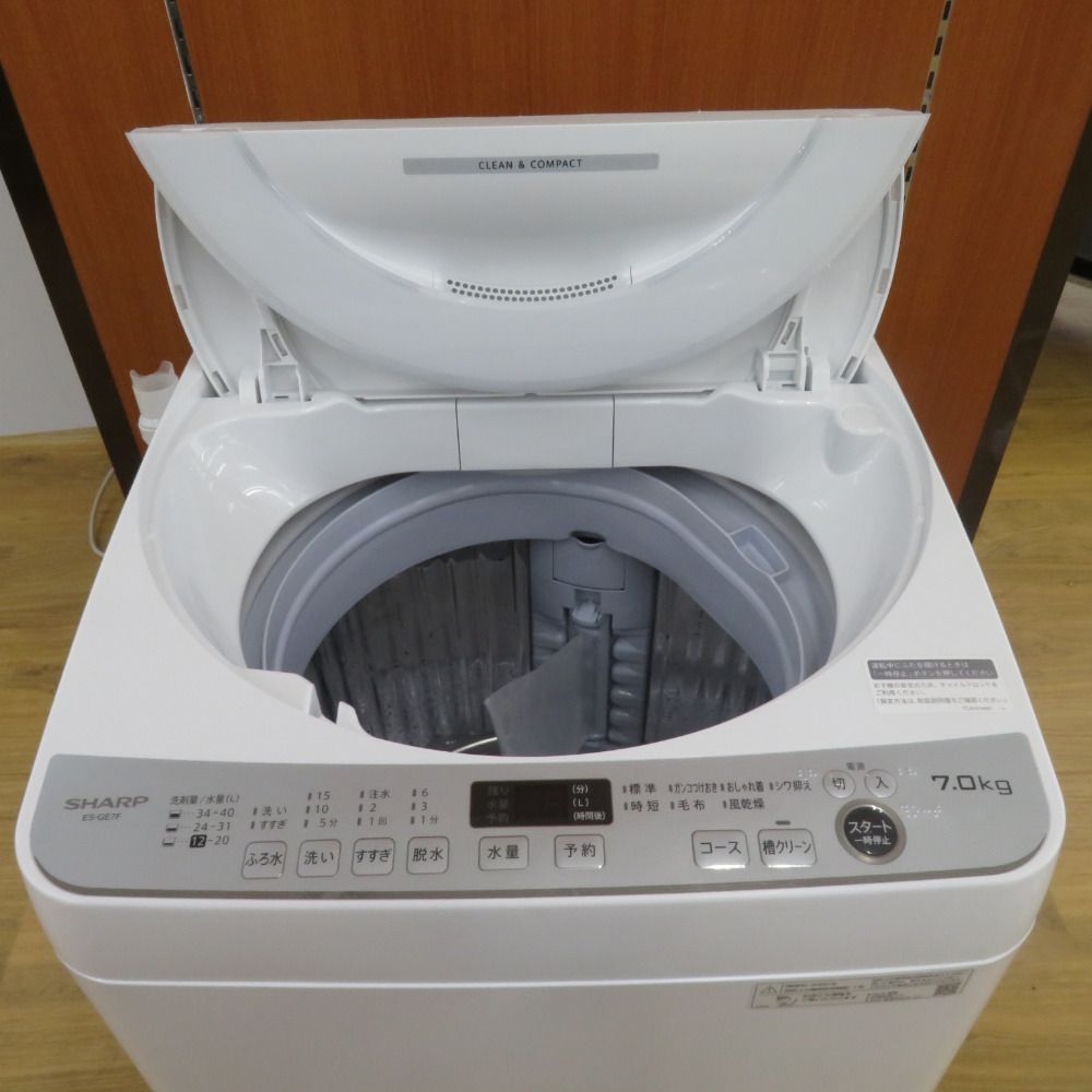 SHARP シャープ 全自動洗濯機7.0kg ES-GE7F - メルカリ