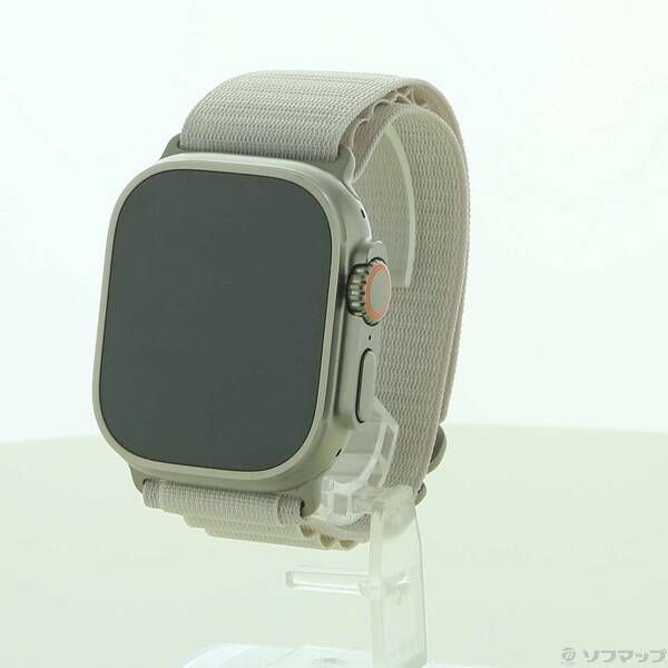 〔 品〕 Apple Watch Ultra GPS Cellular 49mm チタニウムケース スターライトアルパインループ 276