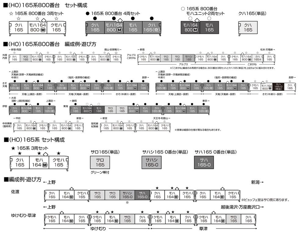 クハ165 KATO 1-445 鉄道模型 HOゲージ カトー