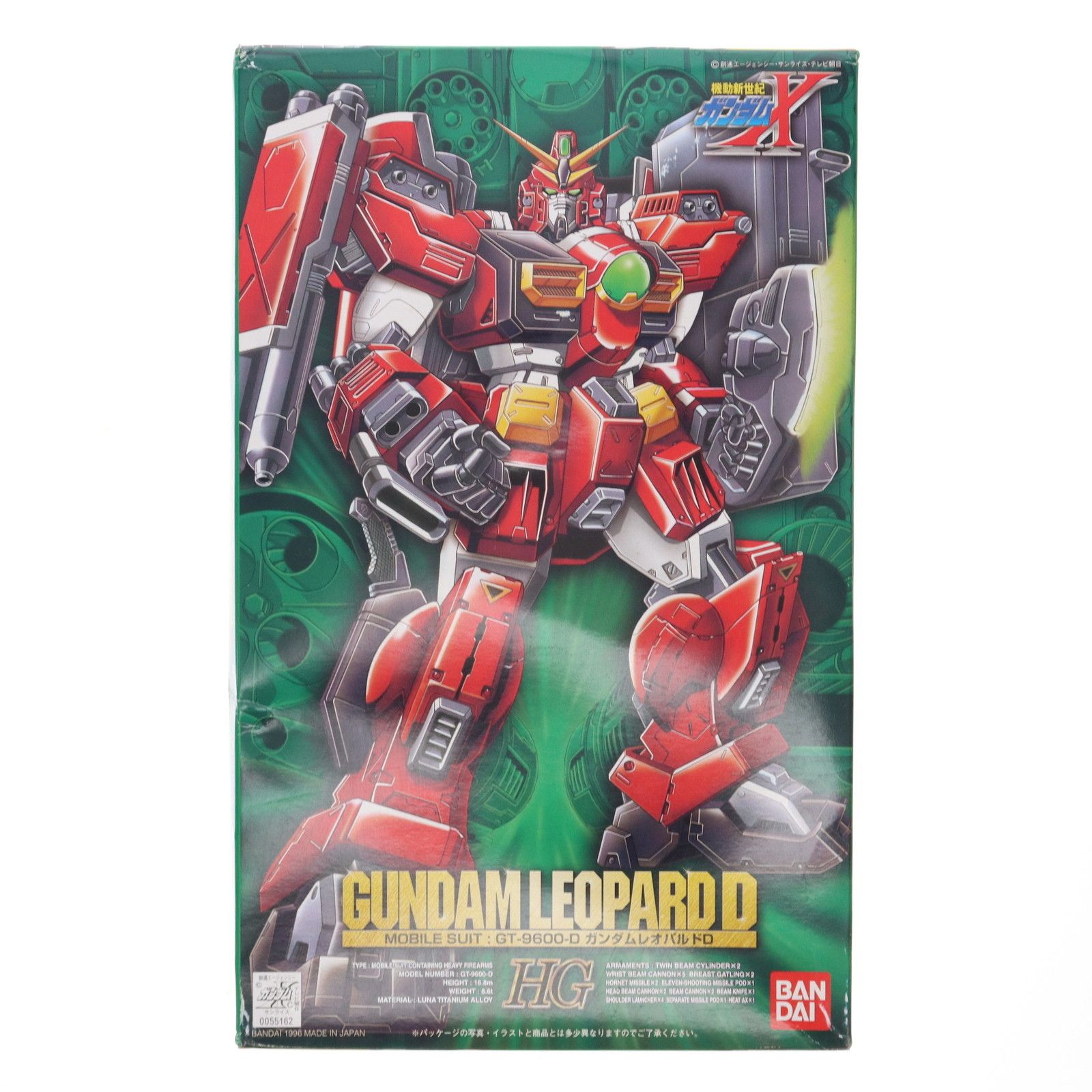 BANDAI - HG 1/100 GT-9600-D ガンダムレオパルドD 機動新世紀ガンダムX プラモデル バンダイ HG 1/100 GT-9600-D ガンダムレオパルドD（デストロイ） 機動新