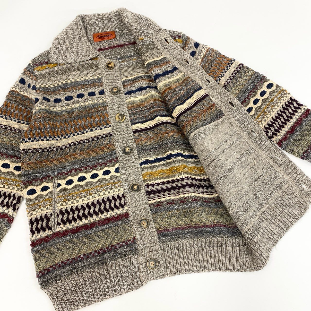 62g24 【イタリア製】MISSONI ミッソーニ アルパカ キャメル混紡