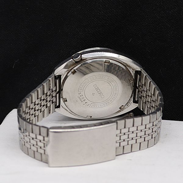 セイコー AT/自動巻 6106-7590 セイコー5 アクタス SS カットガラス 