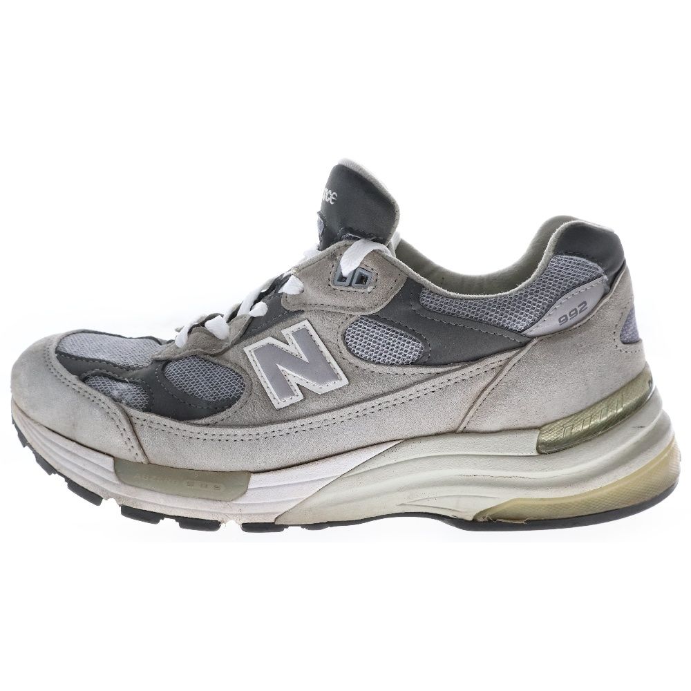 New Balance ニューバランス M992GR スウェード ローカットスニーカー シューズ グレー US9.5/27.5cm New Balance (ニューバランス) M992GR スウェードレザー ローカット