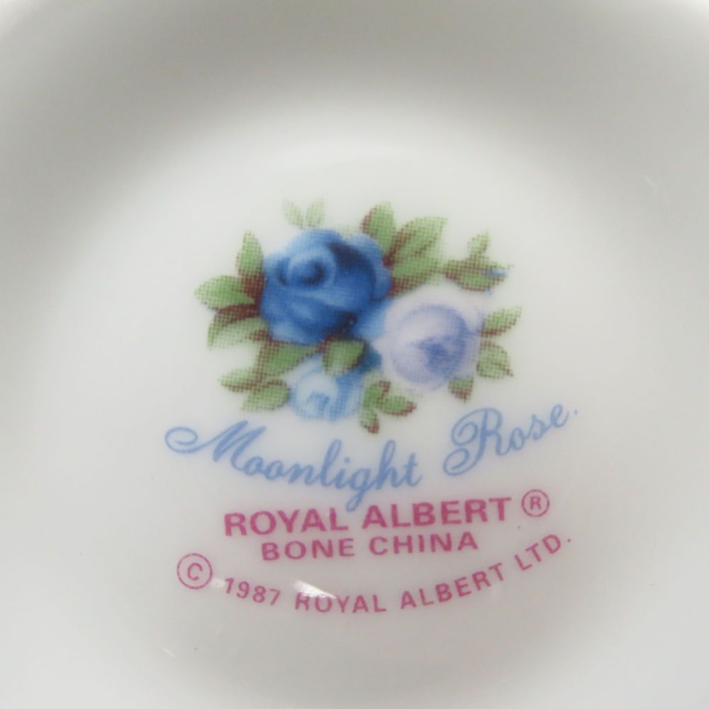 美品 ROYAL ALBERT ロイヤルアルバート ムーンライトローズ クリーマー ラージ クリーム ジャグ ミルク ポット SU8519K 