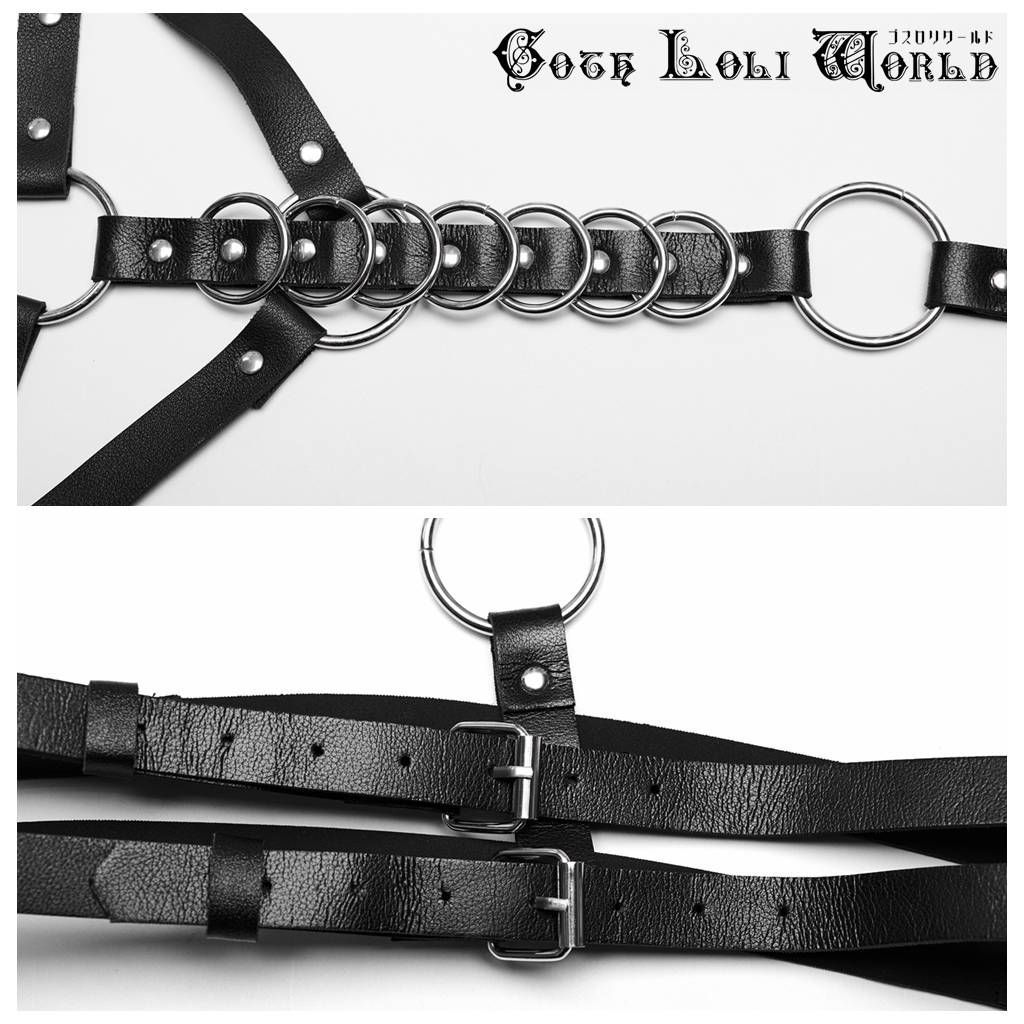 レザー ボンテージ サスペンダー ハーネス パンク ロック V系 お兄系