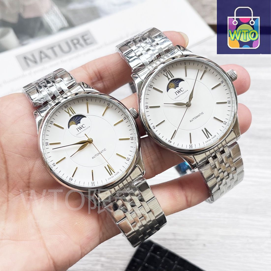 今日特価】IWC Classic Timepiece ホワイト / ゴールドケース 三