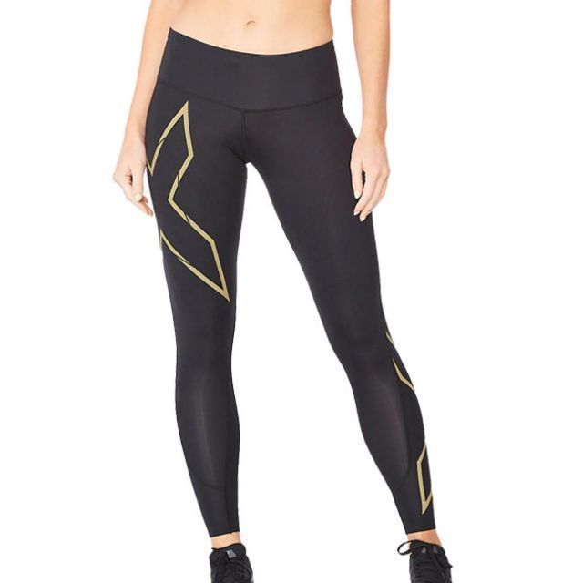 2XU ツータイムズユー レディース ライトスピード MCS ミッドライズ コンプレッションタイツ WA6523B-BLKGRF 22y8mランニング 330889980