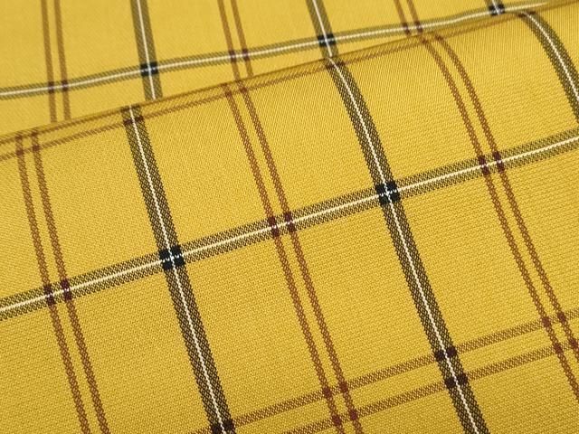 平和屋着物○本場黄八丈 綾織 紬 格子文 正絹 逸品 CAAS9214th - メルカリ 