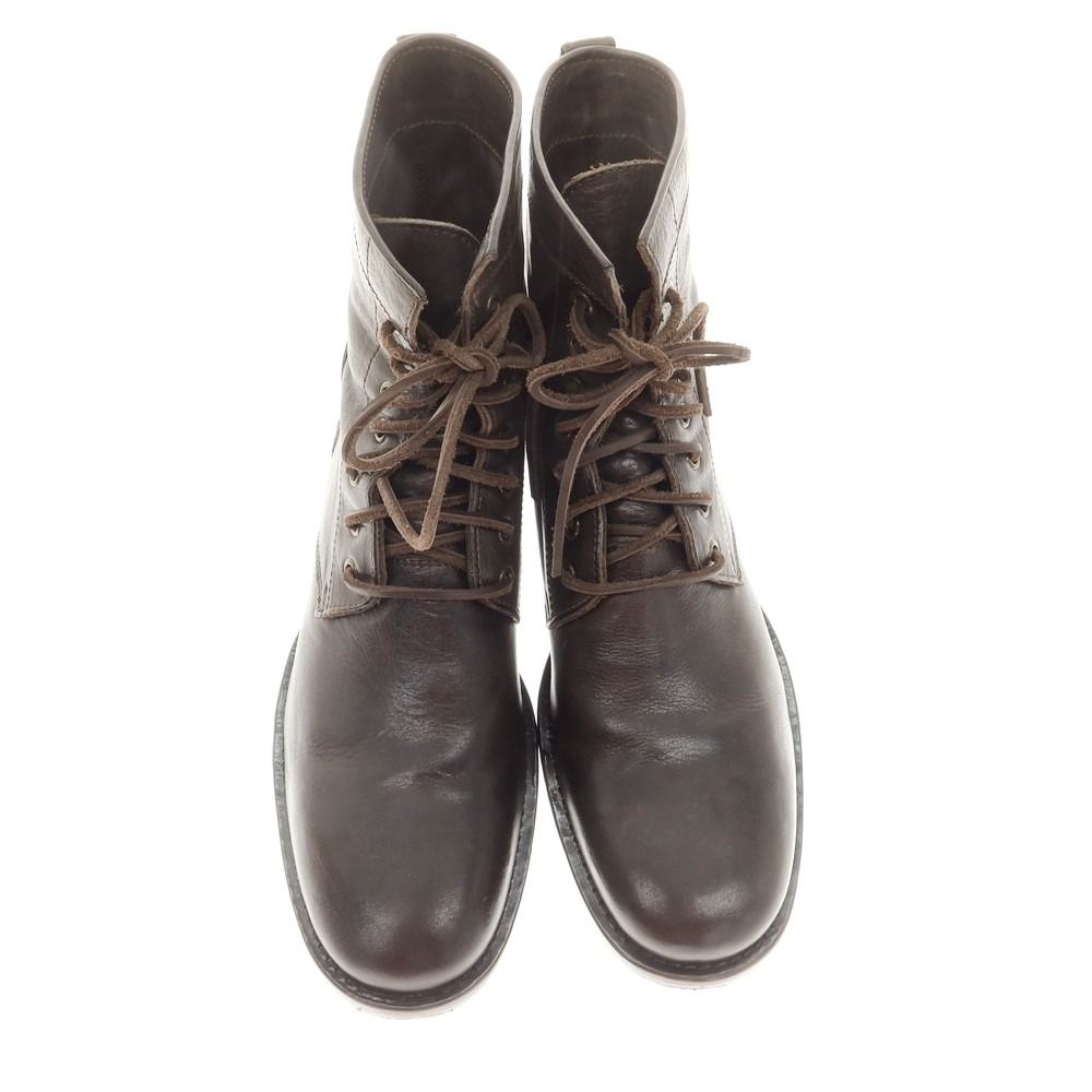 BUTTERO ブッテロ レースアップ ブーツ ダークブラウン サイズ40 BUTTERO - 【中古】ブッテロ BUTTERO レザー レースアップブーツ