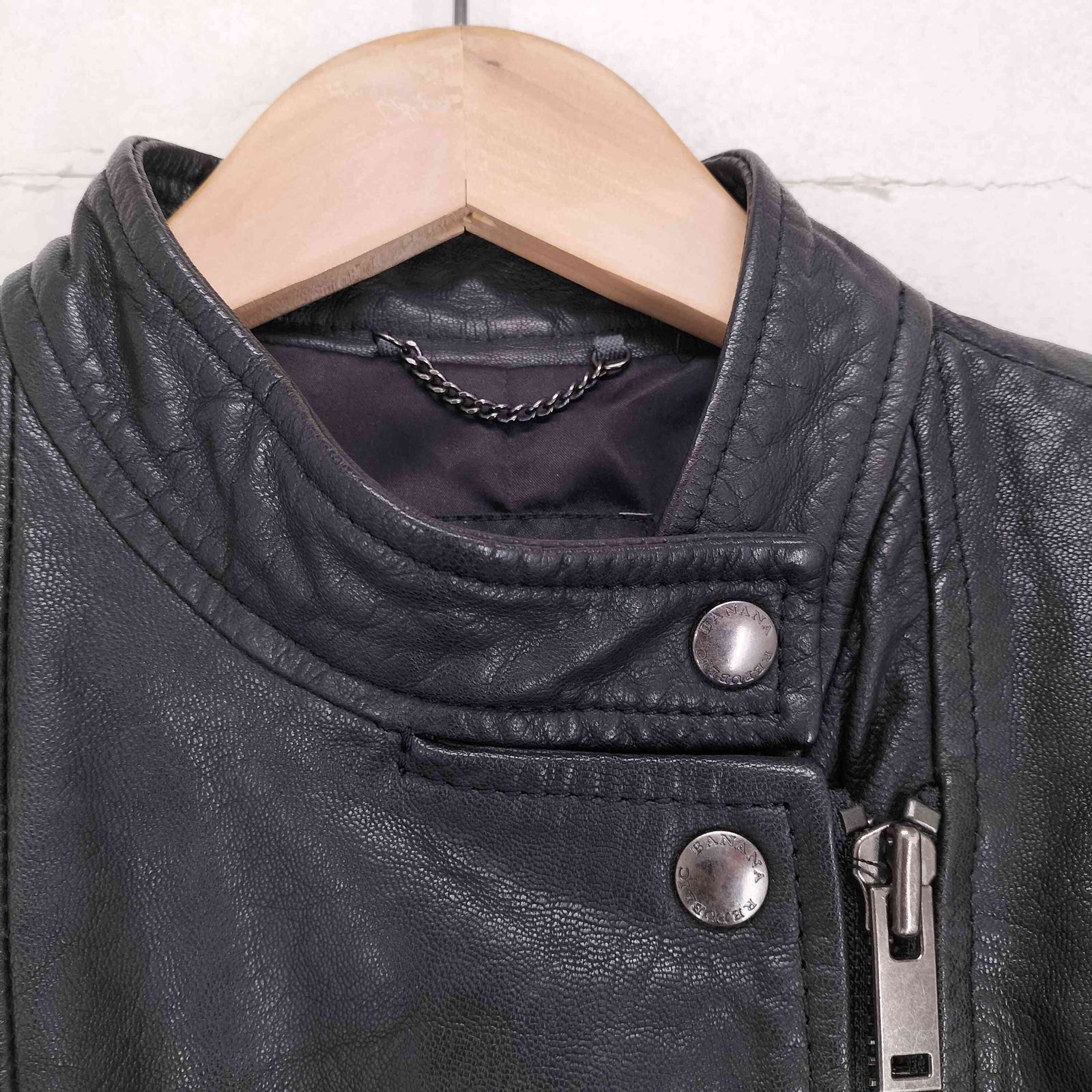 ゴートレザーダブルライダースジャケット レディース