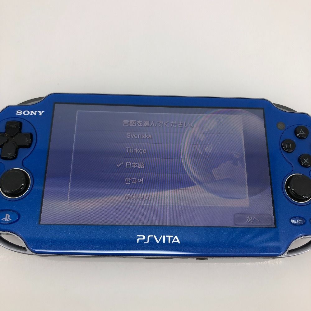 PlayStation Vita - ★送料込★ PSVITA PCH1000 本体 メモカ16G付 SONY PSVITA PCH-1000〜1100 Wi-Fiモデル 本体 すぐ遊べるセット