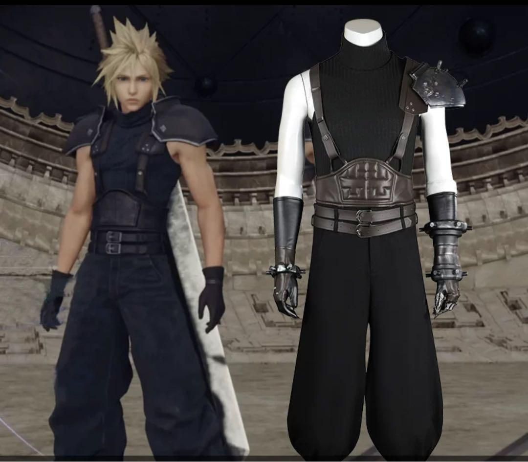 lardoo ff7 リバース クラウド コスプレ衣装 ウィッグ 靴追加可