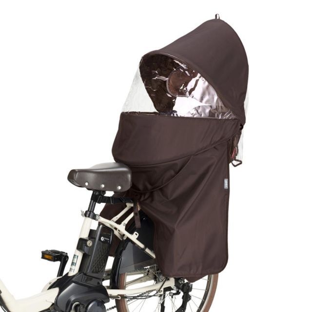 【美品】ラボクル『後ろレインカバー』最新バージョンPCR04 ブラック 自転車 チャイルドシート レインカバー 後 リアシート NEW LABOCLE