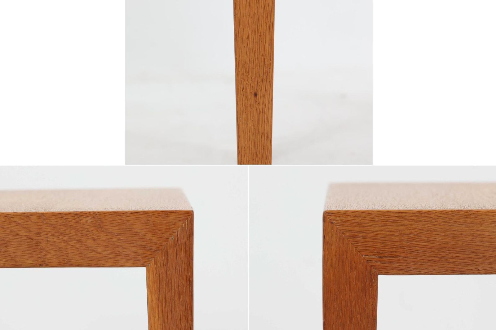 新品送料無料Haslev(ハスレヴ)　サイドテーブル　オーク材　棚付き　北欧家具ビンテージ　デンマーク製 サイドテーブル