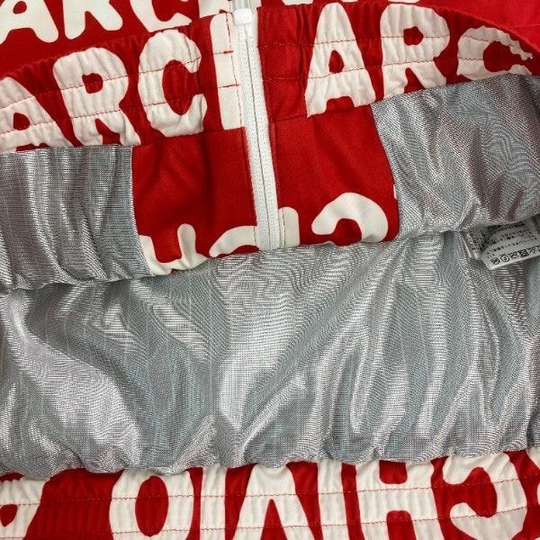 ARCHIVIO アルチビオ 2WAY 蓄熱 中綿ジャケット ロゴ柄 レッド系 48