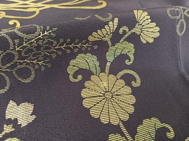 平和屋着物○本貝紫作家 西山和垣 色留袖 鳳凰菊唐草 鈴乃屋扱い 正絹  