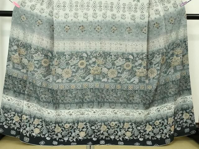 平和屋本店□極上 中国三大刺繍 スワトウ刺繍 汕頭刺繍 訪問着 更紗花