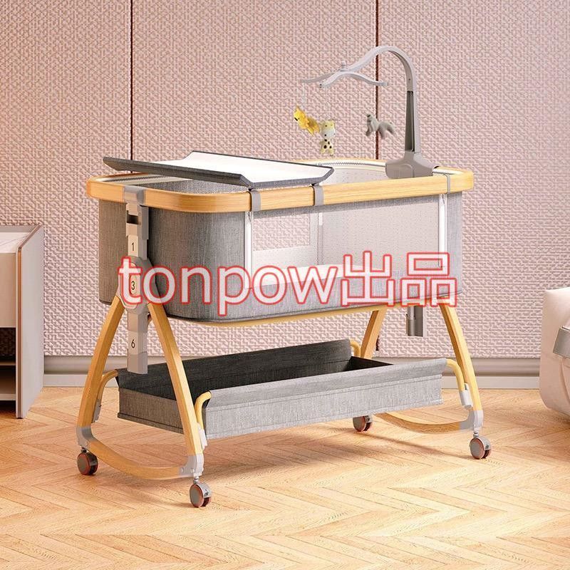 ベビーベッド 添い寝 折りたたみ SGS認証済 ミニ 新生児 0ヶ月~2歳 キャスター付き ゆりかご 収納袋付き 赤ちゃん 蚊帳 付き 出産祝い 2025最新モデル 添い寝 ベビーベッド ミニ 持ち運び 折りたたみ SGS