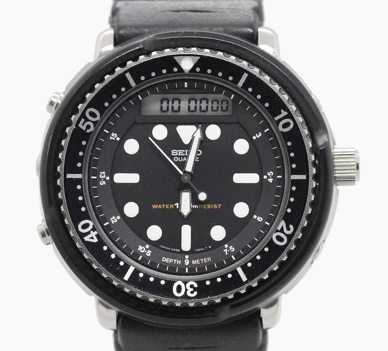 SEIKO セイコー ハイブリッドダイバー 150m H558-5000 動作品 デジアナ クォーツウォッチ
