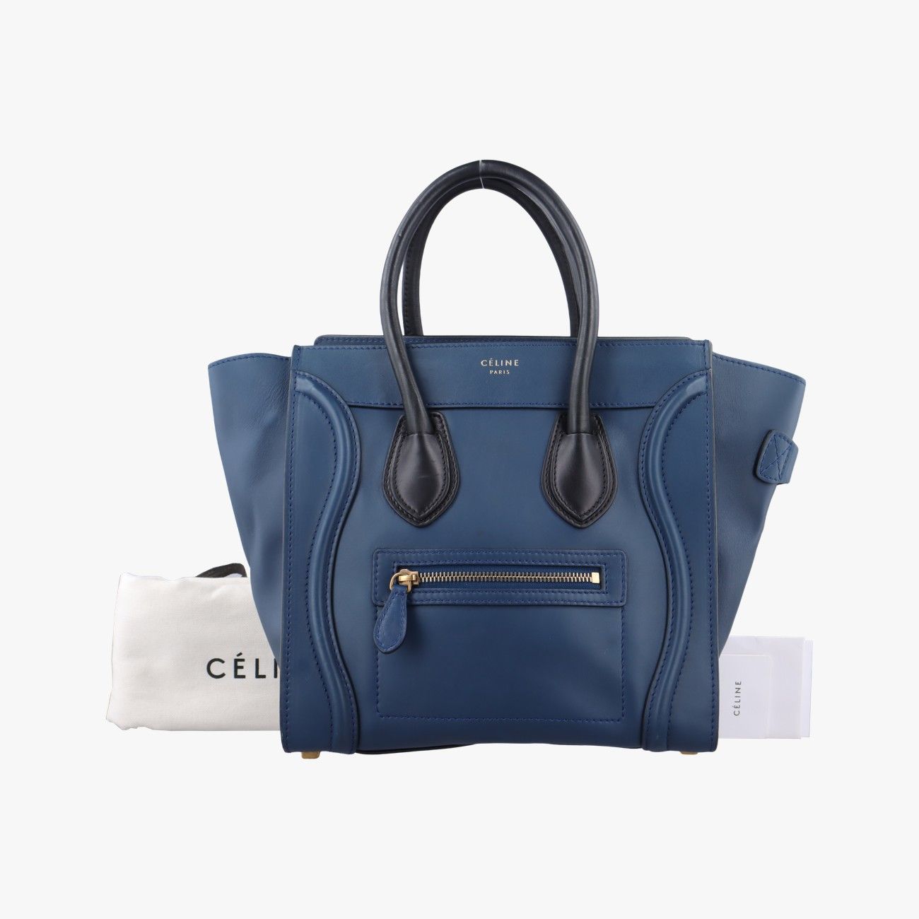 CELINE セリーヌ ラゲージ ミニショッパースリ トート レザー A4収納可 