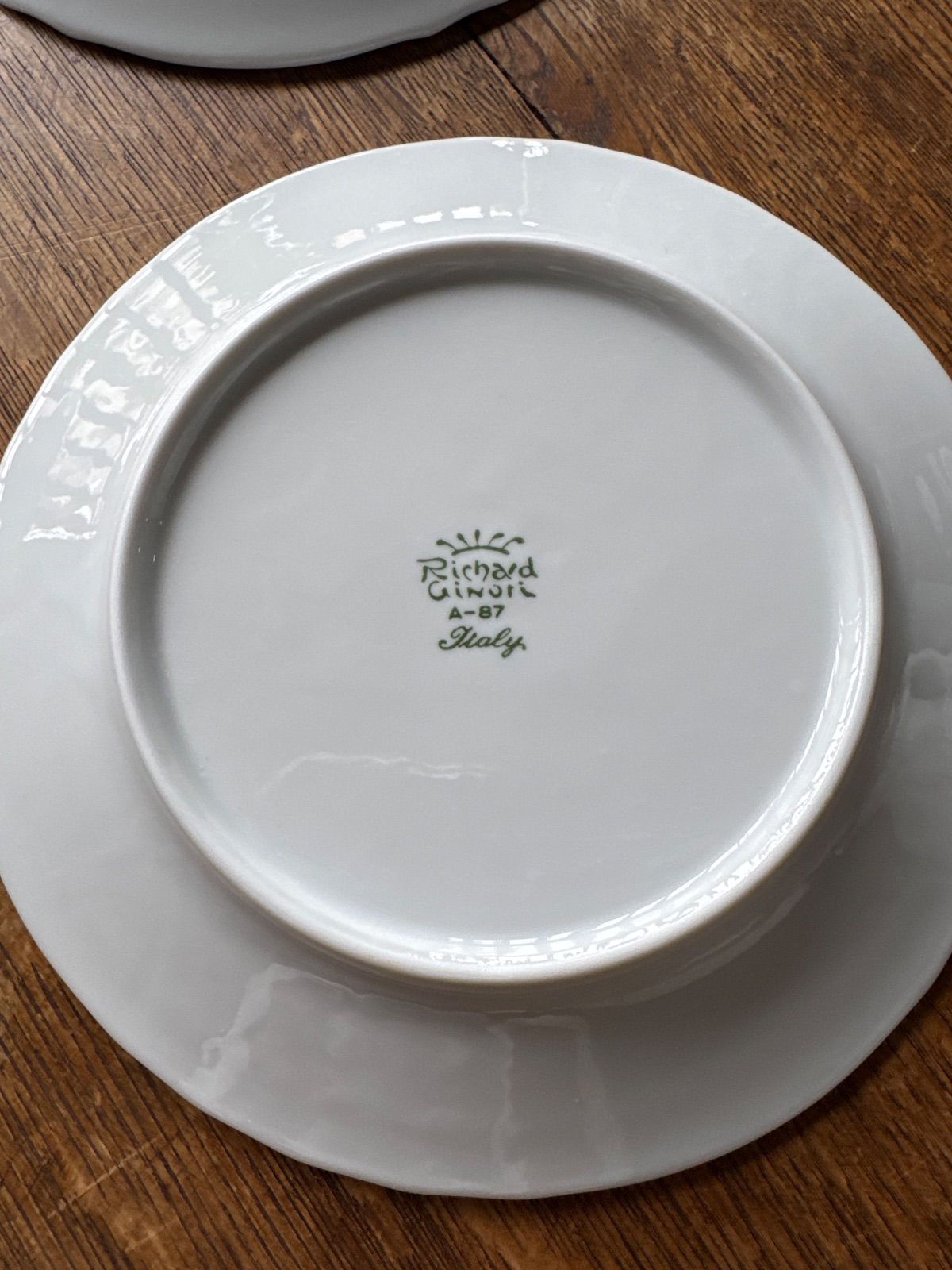 リチャード・ジノリ Richard Ginori「ベッキオホワイト」ケーキ皿 3客