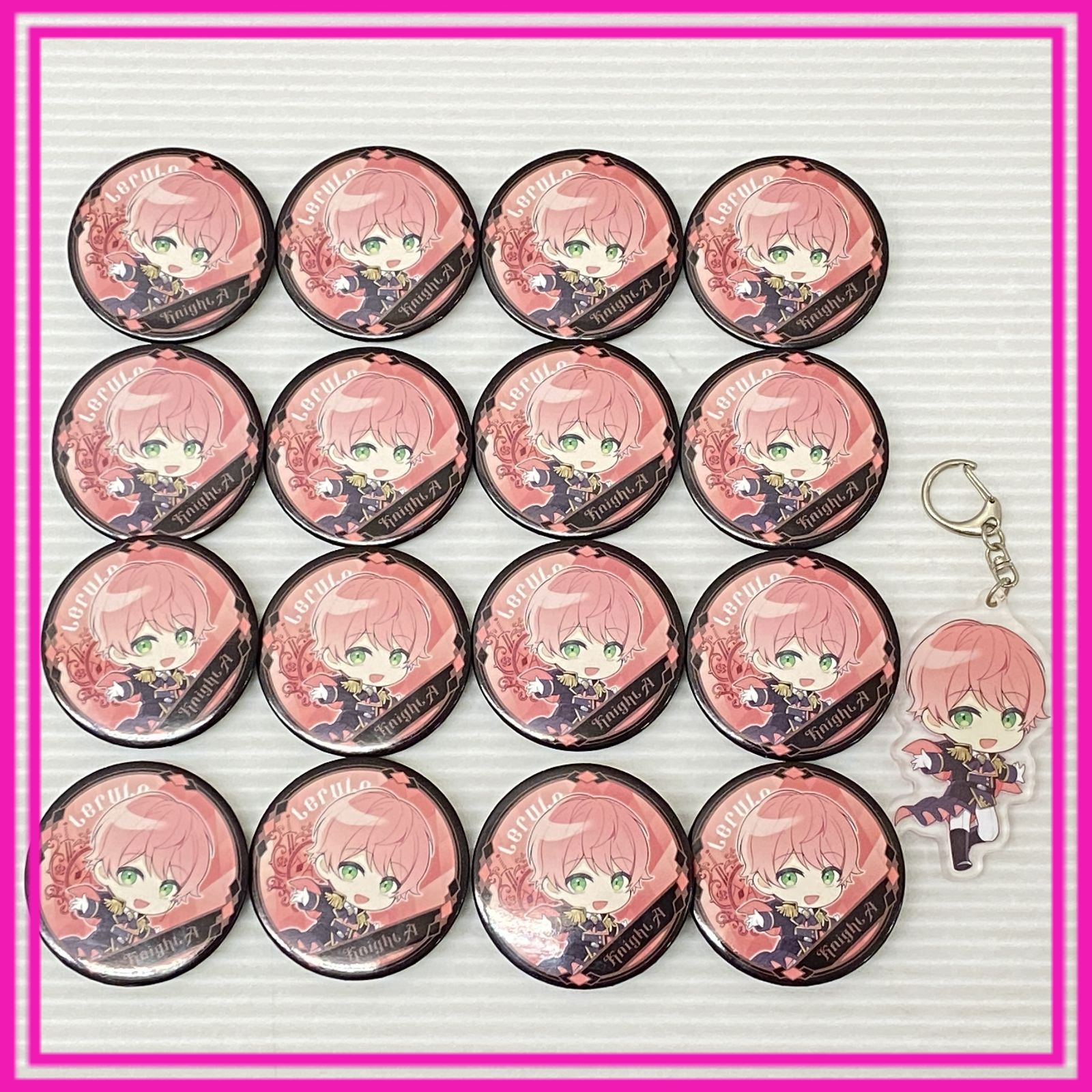 騎士A 騎士X てるとくん 缶バ アクキー 旧デザイン 直筆サイン入り 8月限定値下げ】騎士A 騎士X てるとくん 缶バ アクキー 旧