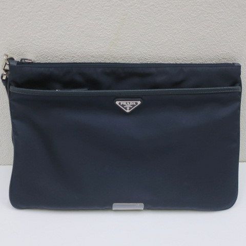 美品 PRADA クラッチバッグ ナイロン 3角プレート A4収納可能 楽天市場】PRADA クラッチバッグ（ブランドプラダ）（メンズ