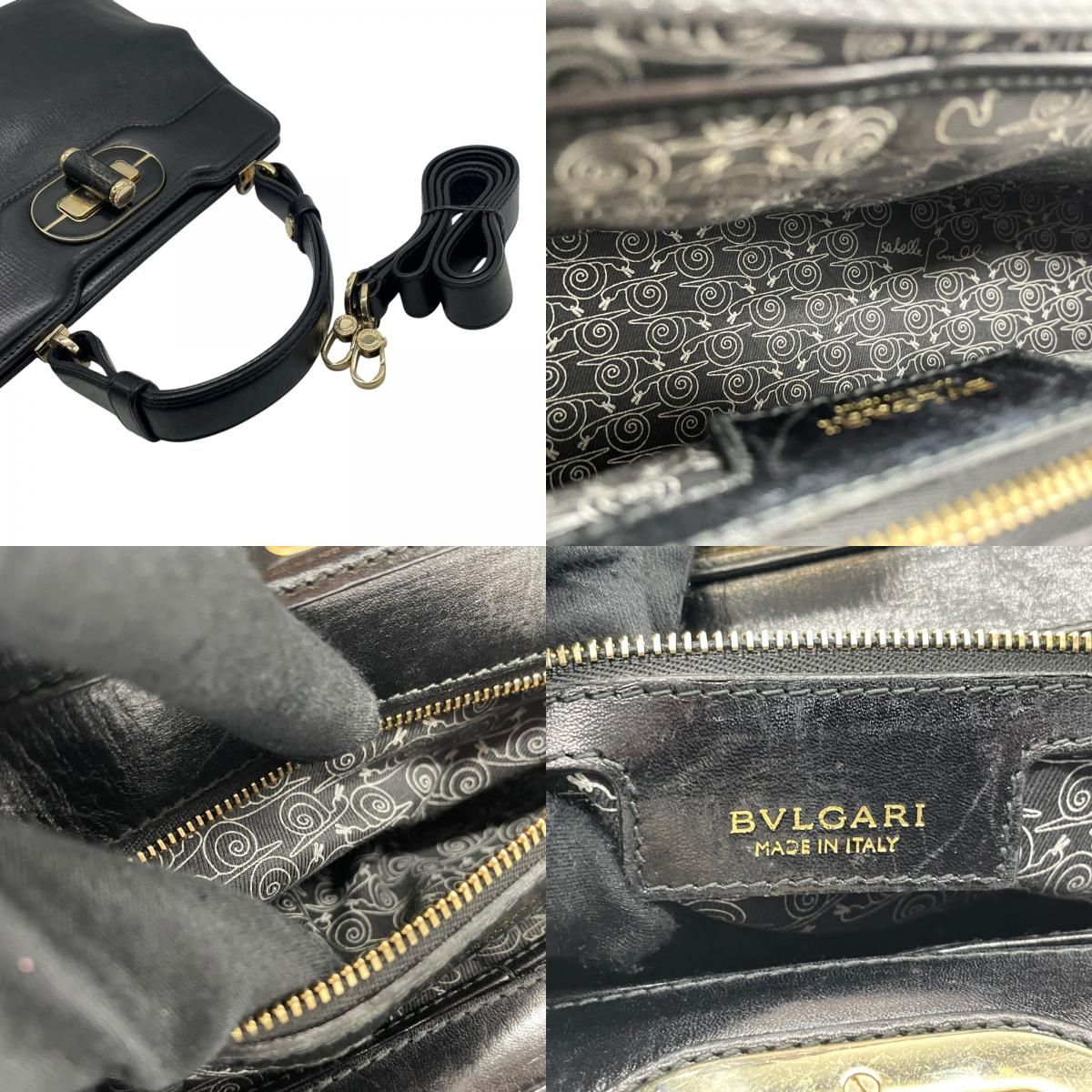 BVLGARI ブルガリ ショルダーバッグ イザベラロッセリーニ ブラック  