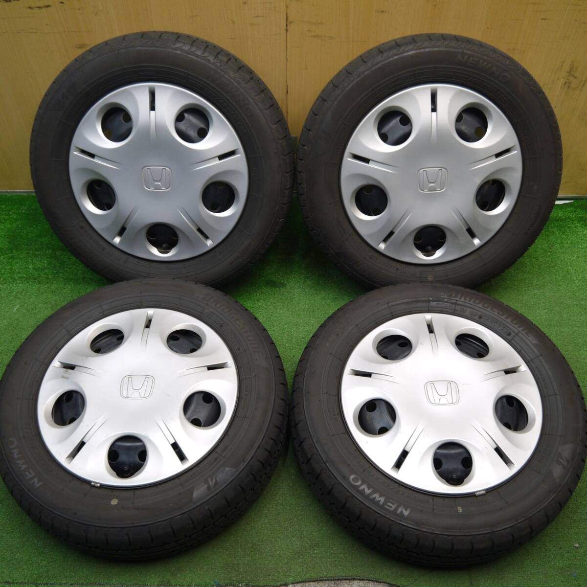 4本価格 23年 ホンダ ライフ 純正 スチール 155|65R13 ブリヂストン NEWNO ニューノ 13インチ PCD100|4H 5031709Hノ