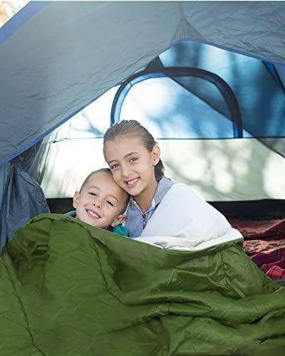 グリーン Ohuhu 寝袋 2人用 封筒型 夏用 冬用 210T防水 シュラフ キャンプ用品 丸洗いok ファミリ 2 in1 連結解体可能 最低使用温度 7℃~20℃ 車中泊 登山 キャンプ 枕2個付き 収納袋付き 220x150cm 黒 緑選択可能 グリーン Ohuhu 寝袋 2人用 封筒型 夏用 冬用 210T防水 シュラフ