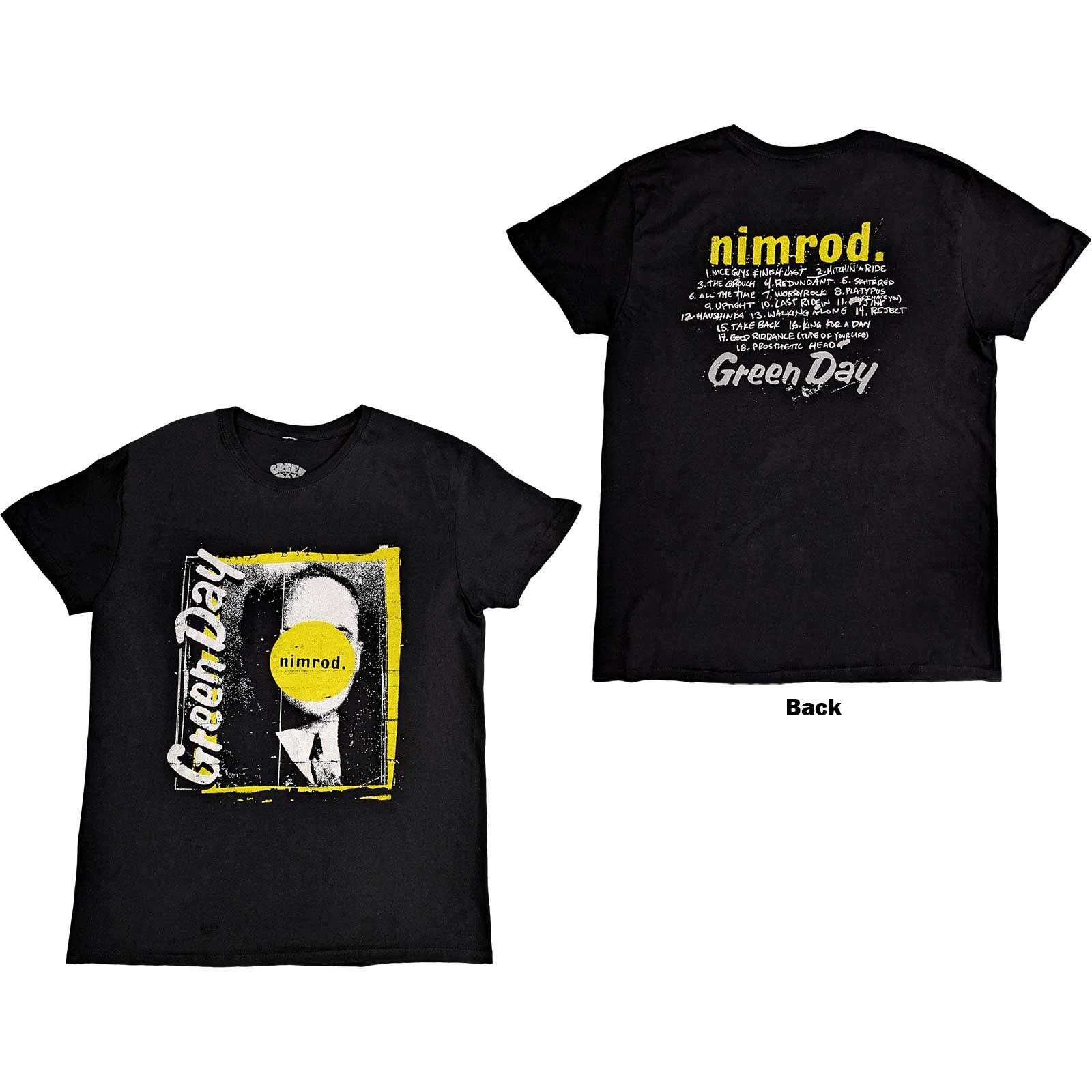 グリーン デイ Tシャツ GREEN DAY NIMROD TRACKLIST 正規品 ロックTシャツ