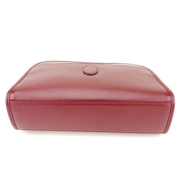 カルティエ　クラッチバッグ　セカンドバッグ カルティエ ポーチ クラッチバッグ マストライン ボルドー レザー