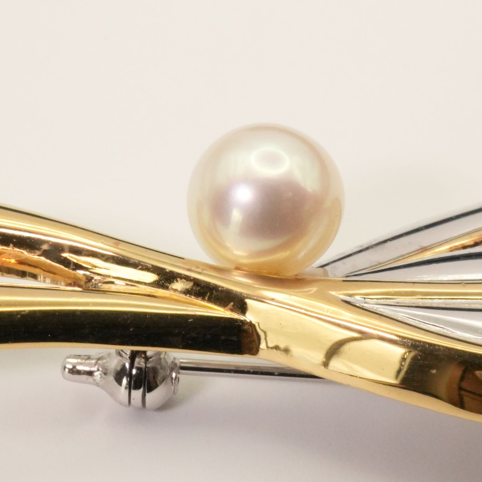 ミキモト 植田いつ子 コンビ ブローチ リーフ パール/25-1202M - メルカリ