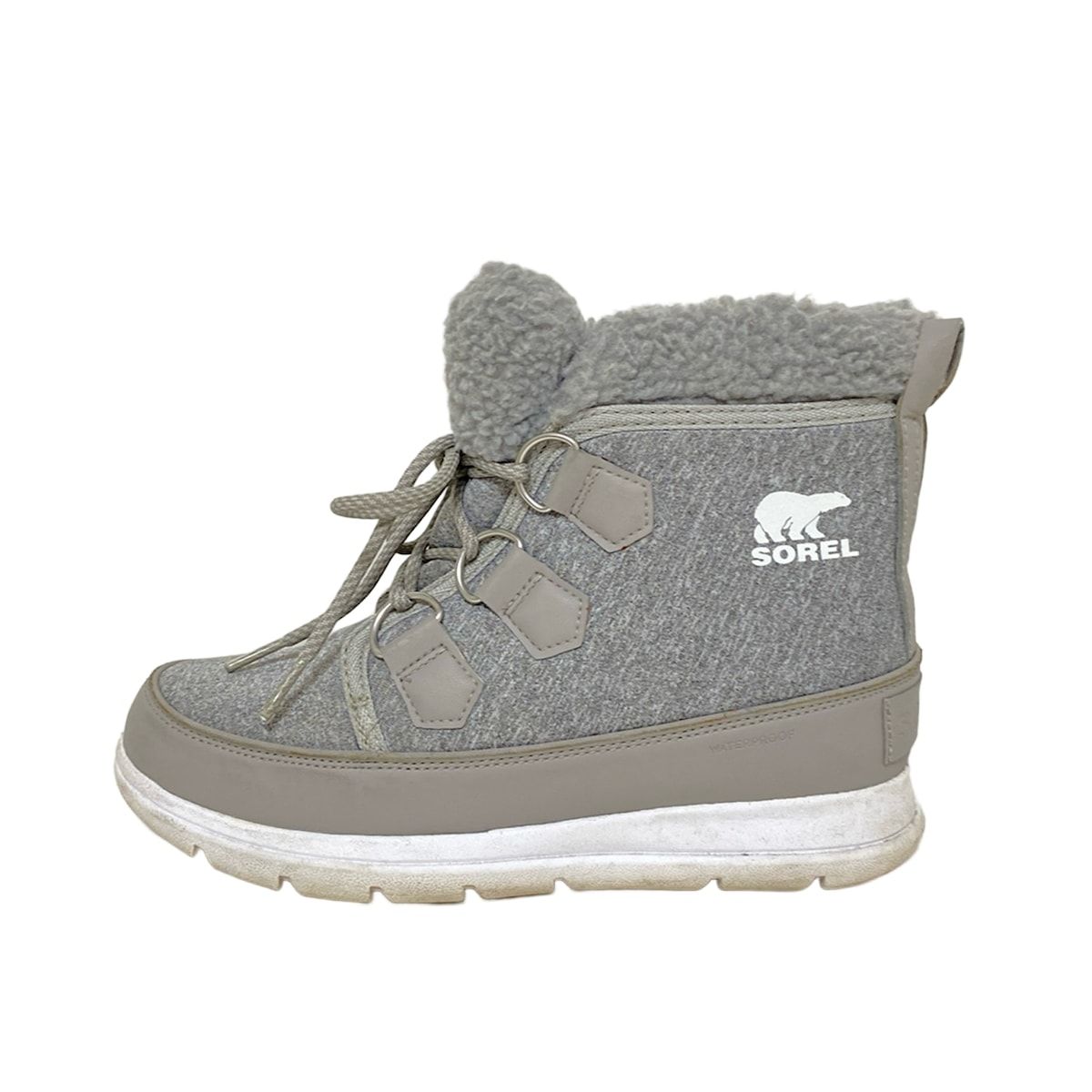 SOREL ソレル ショートブーツ 24 レディース - グレー インソール取外し可