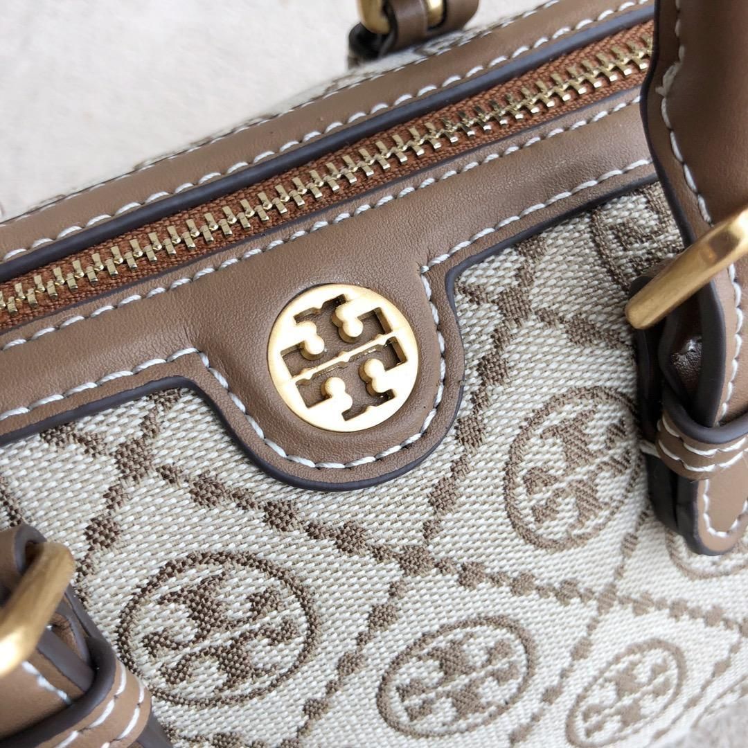 Tory Burch Tモノグラム ミニバレル ボストンバッグ