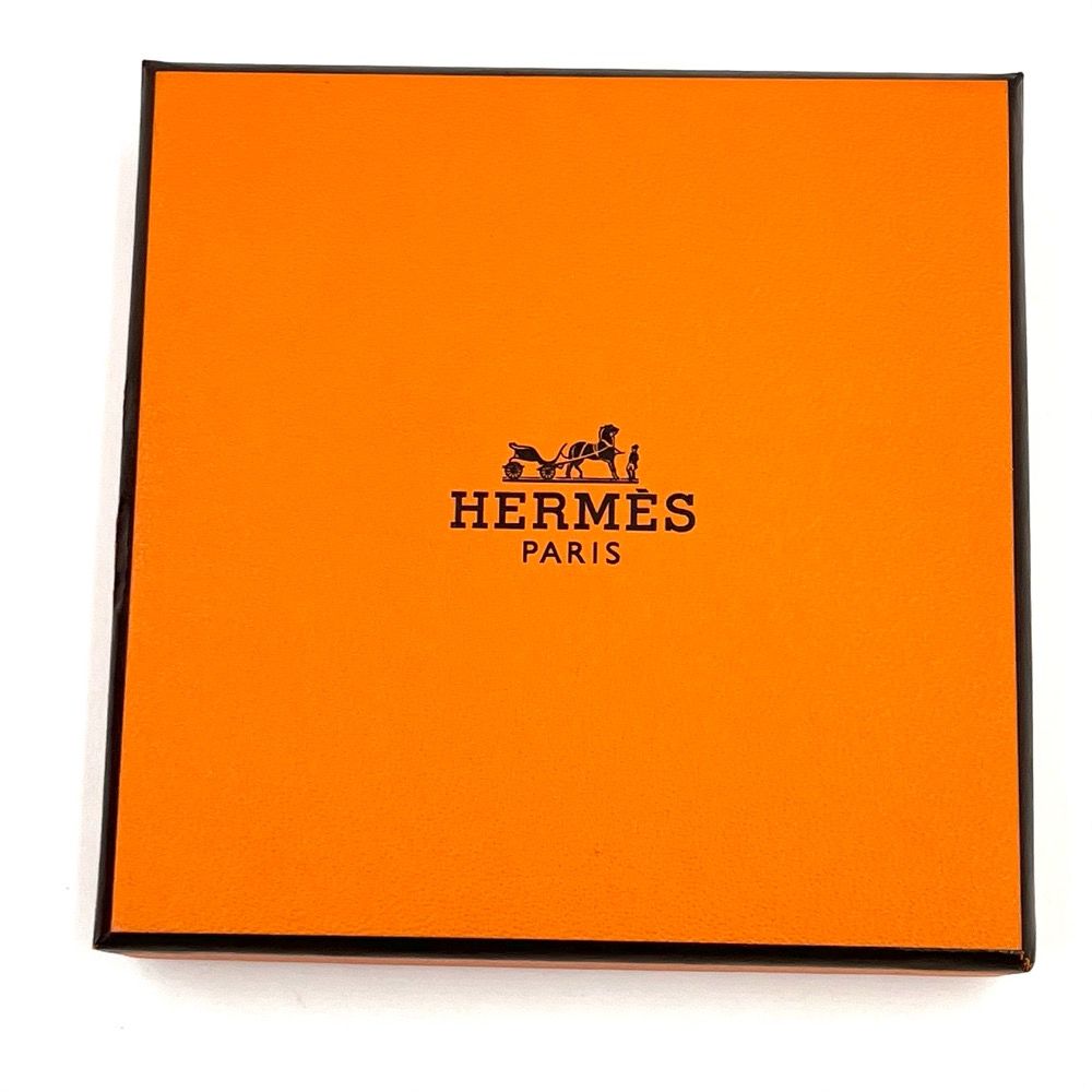 HERMES エルメス ネックレス ポップアッシュH Hロゴ ペンダント アクセサリー    オレンジ シルバー金具 レディース 約6.4g 定番【品】