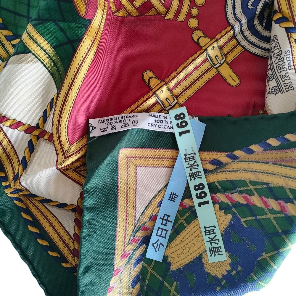 美品 HERMES エルメス カレ40 シルク100％ GRANDE TENUE 馬の礼装  