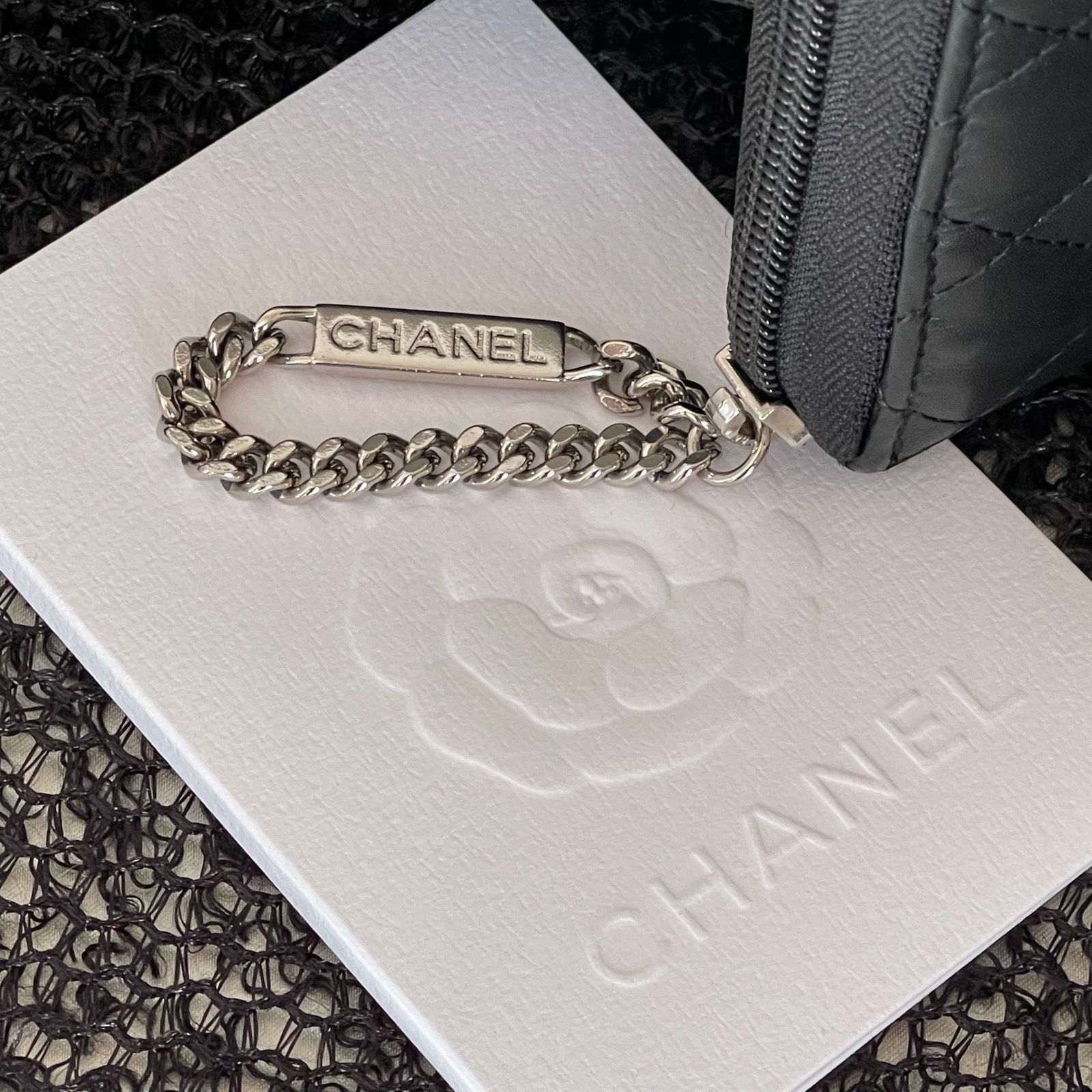 CHANEL シャネル カンボンライン マトラッセ ラウンドファスナー 長財布