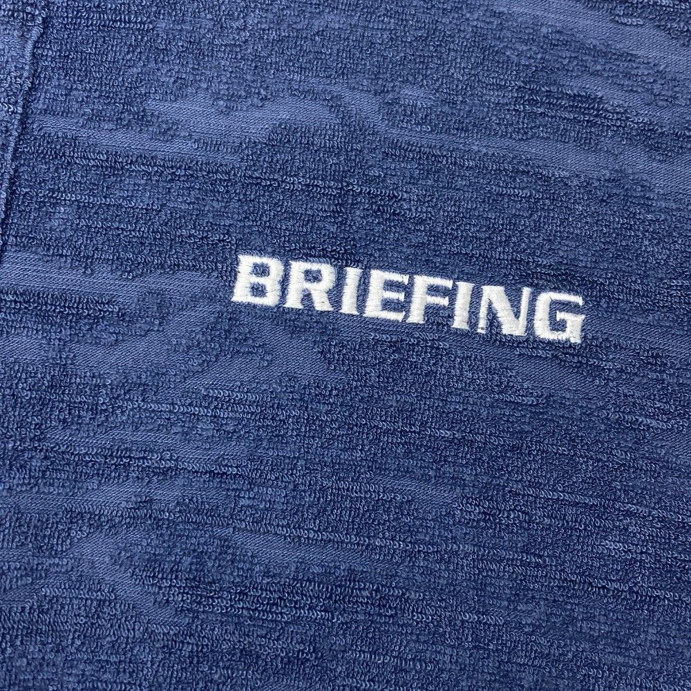 サイズ：M BRIEFING GOLF ブリーフィング  半袖ポロシャツ パイル 総柄 ブルー系 [240101439576] ゴルフウェア メンズ ストスト サイズ：M BRIEFING GOLF ブリーフィング 半袖ポロシャツ パイル
