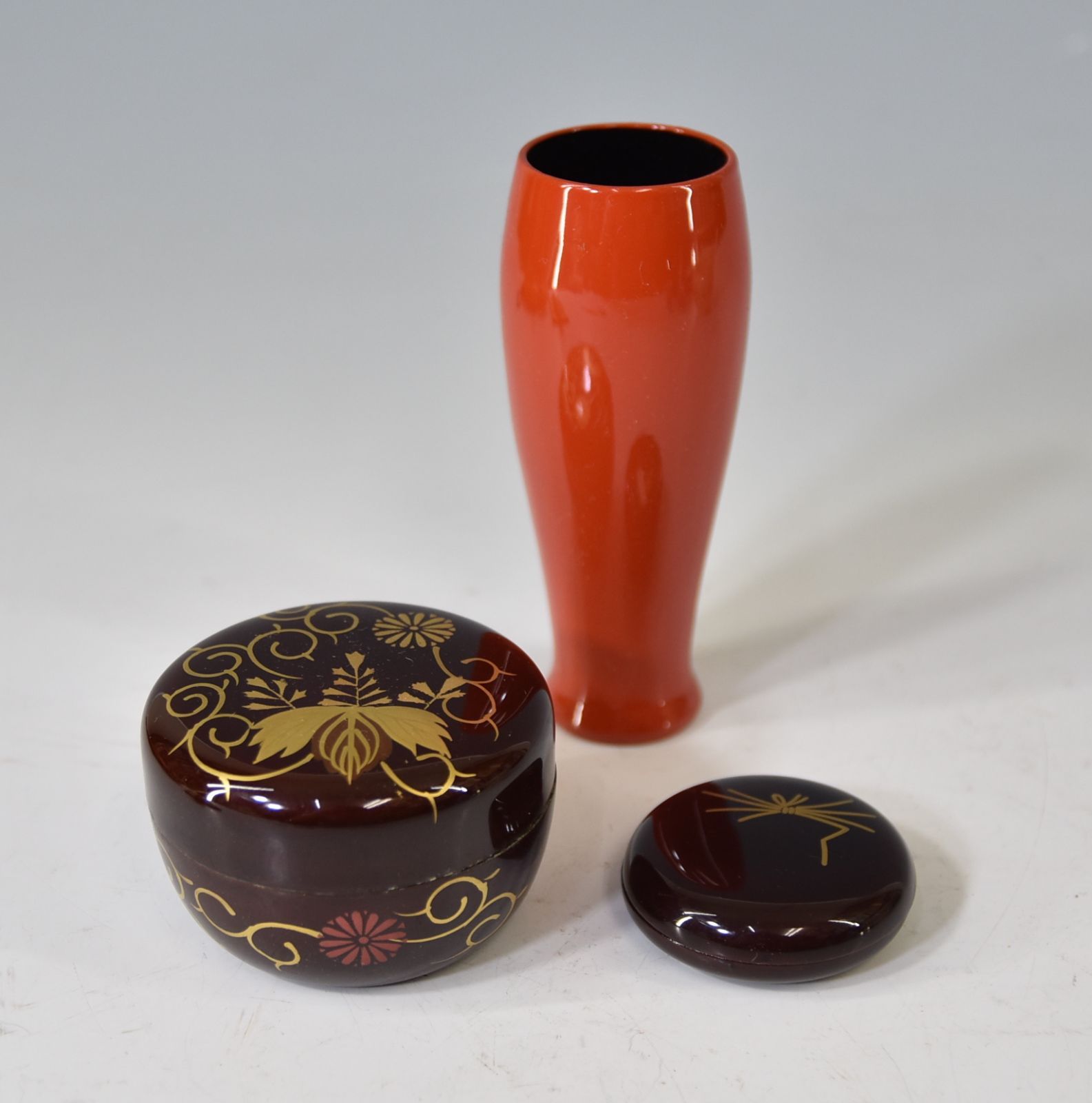 茶道具茶箱平安春峰作振出茶巾筒茶碗など七点一式V6399