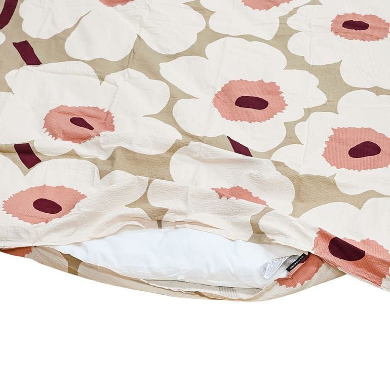 マリメッコ marimekko デュベカバー 150×210cm 掛け布団カバー シングル Unikko ウニッコ ベージュ 74181 074181 887 北欧雑貨 北欧デザイン MARWIL-DEMENAGEMENTS_CH