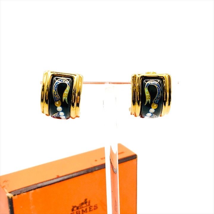 HERMES エルメス エマイユ 七宝焼 イヤリング ゴールド アクセサリー 楽天市場】HERMES エルメス エマイユ アクセサリー イヤリング