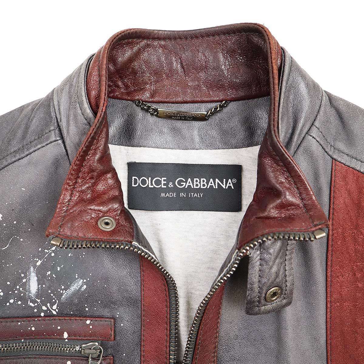 ドールチェ&ガッバーナ D&G　シングルライダースジャケット 295306-1.jpg