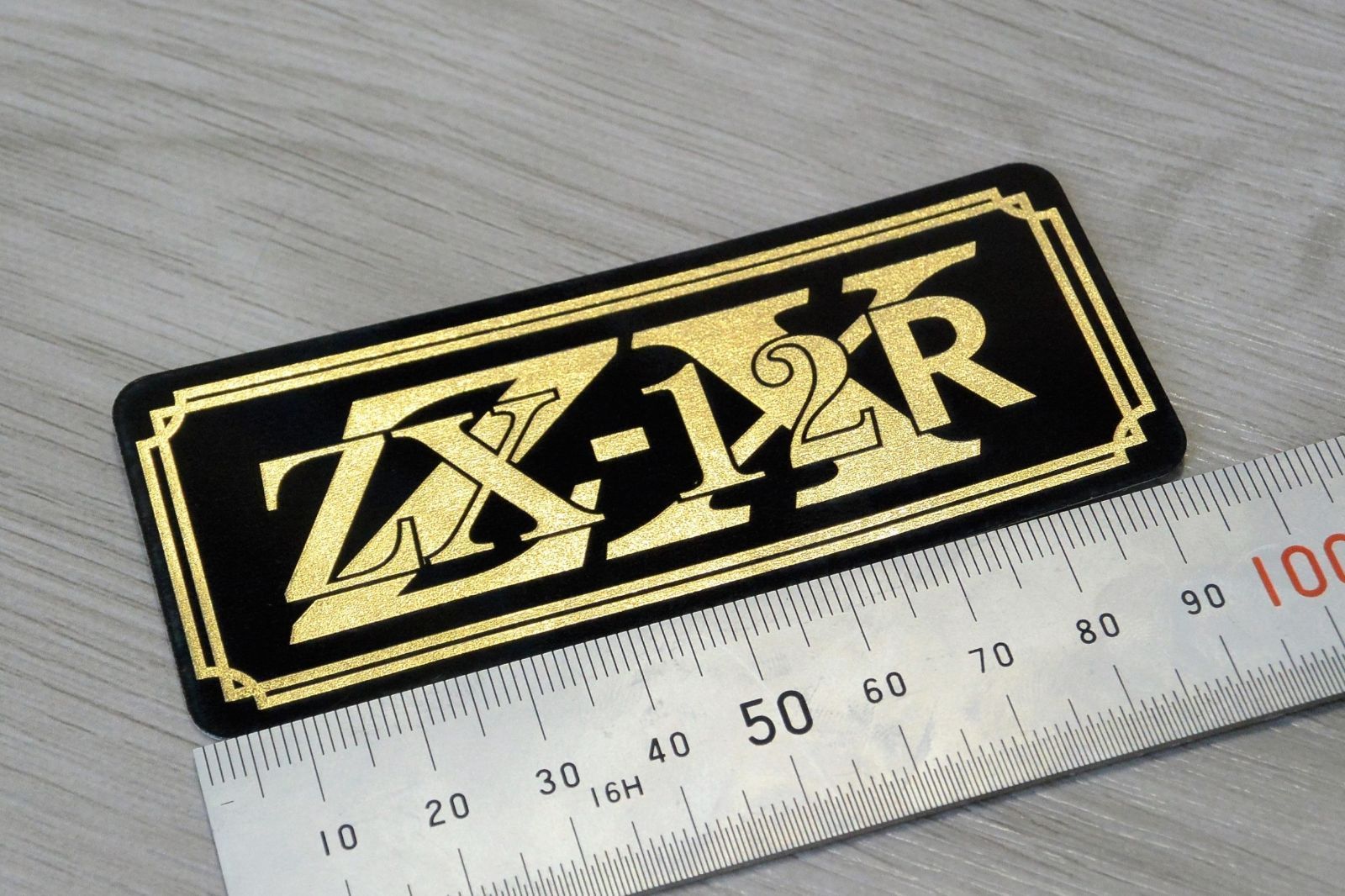 B-91-3 ZX-12R 黒/金 オリジナル ステッカー A型 B型 スクリーン