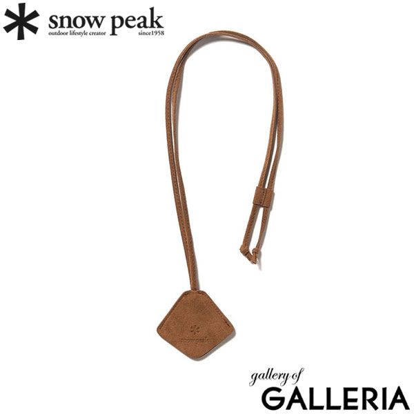 スノーピーク キーケース メンズ レディース ブランド snow peak おしゃれ 小さい ネックレス Vegan Leather Key Case One AC-24AU409 Brown