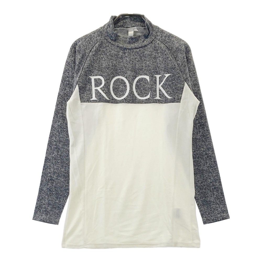 サイズ：02 ROCK DUDE ロックデュード  ハイネック 長袖Tシャツ  グレー系 [240101455088] ゴルフウェア メンズ ストスト サイズ：02 ROCK DUDE ロックデュード ハイネック 長袖Tシャツ