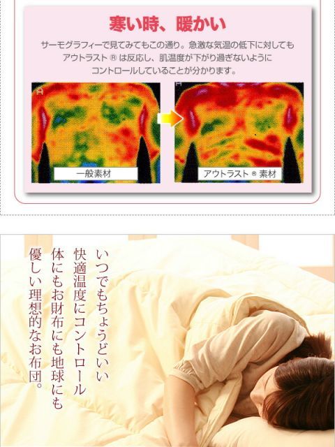 IDEAL オールシーズン温度調整素材アウトラスト