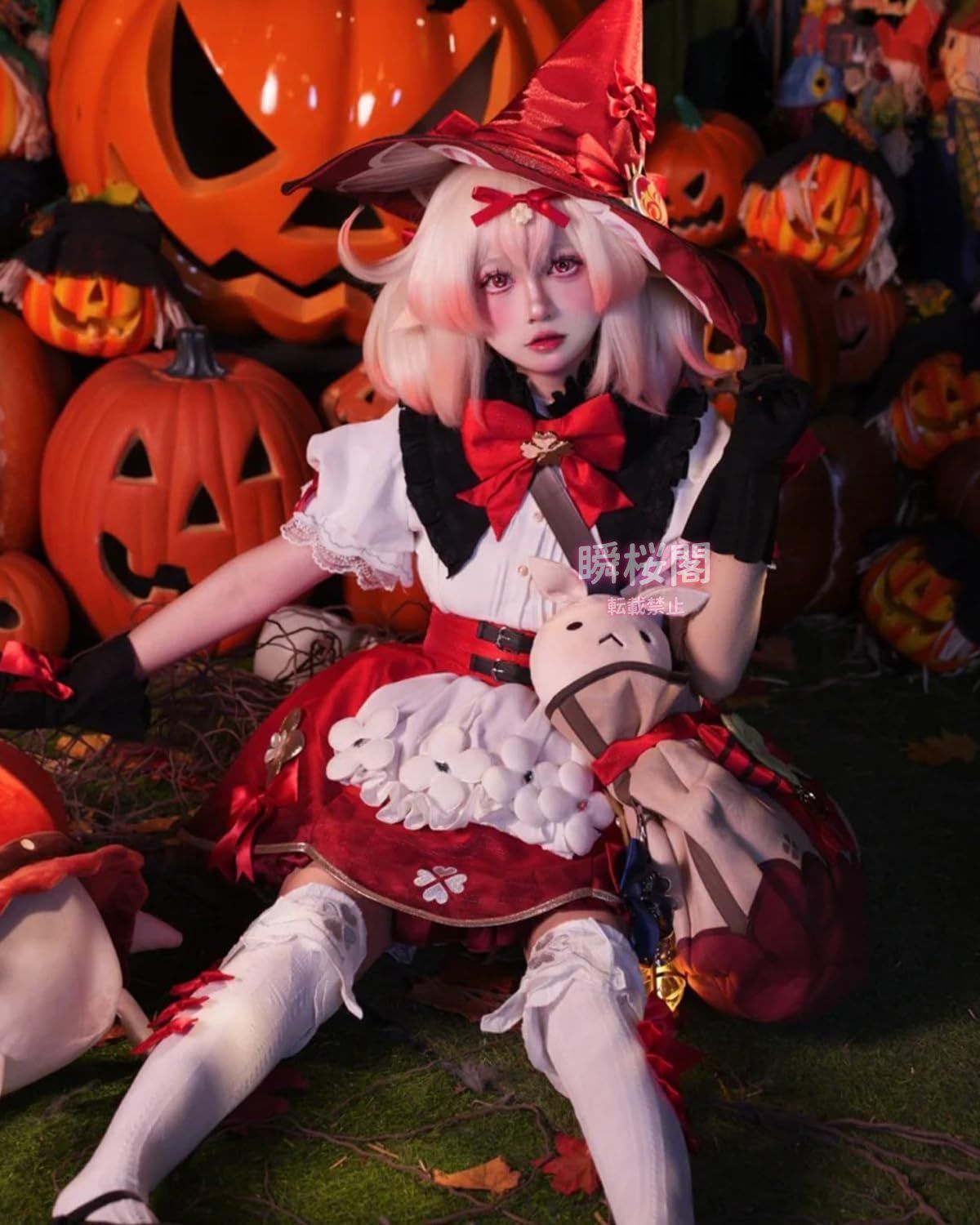 新発売 クレー コスプレ ウィッグ付き 星燭に揺れる爛花 原神