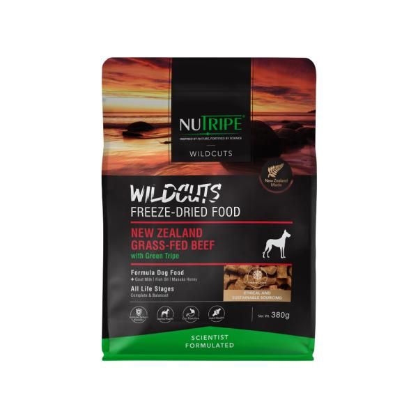 ニュートライプ ワイルドカット フリーズドライ ビーフｗｉｔｈグリーントライプ 380g ドッグフード 正規品