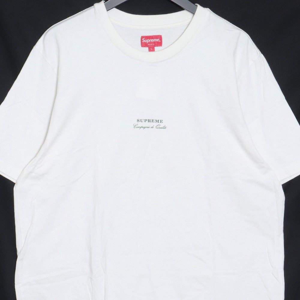 【国内正規品】Sサイズ 19SS supreme qualite tee White シュプリーム black 黒 Supreme(シュプリーム) ⁄ 19SS⁄Qualite Tee⁄Tシャツ⁄M⁄コットン⁄NVY⁄襟